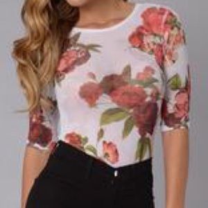 Fashion Nova floral body suit